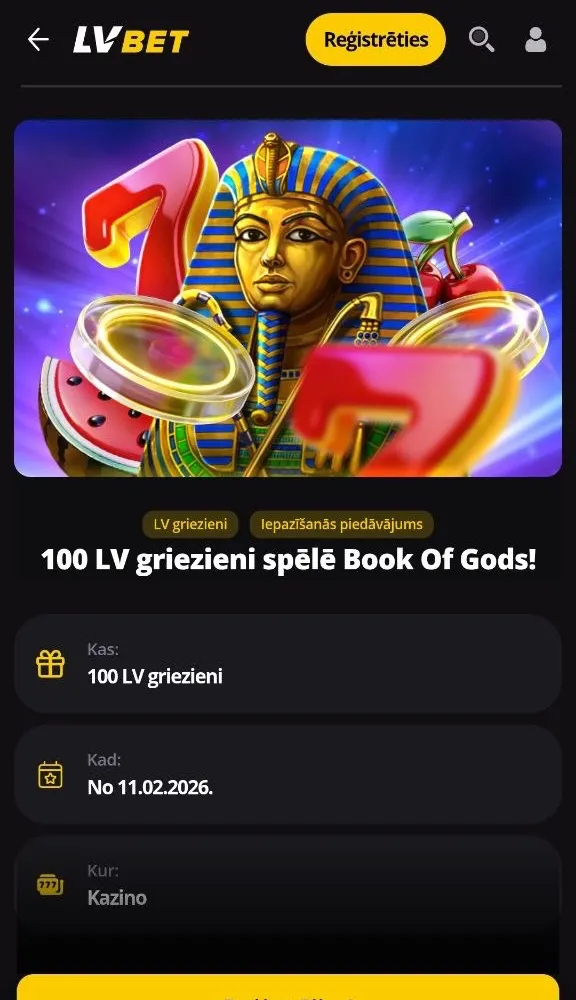 LV Bet — Citi LV Bet kazino piedāvājumi